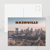 Carte Postale Nashville, Tennessee centre-ville (Devant / Derrière)