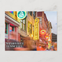 Carte postale Nashville Tennessee Downtown City