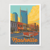 Carte Postale Nashville, Tennessee | Sunset Broadway (Devant)