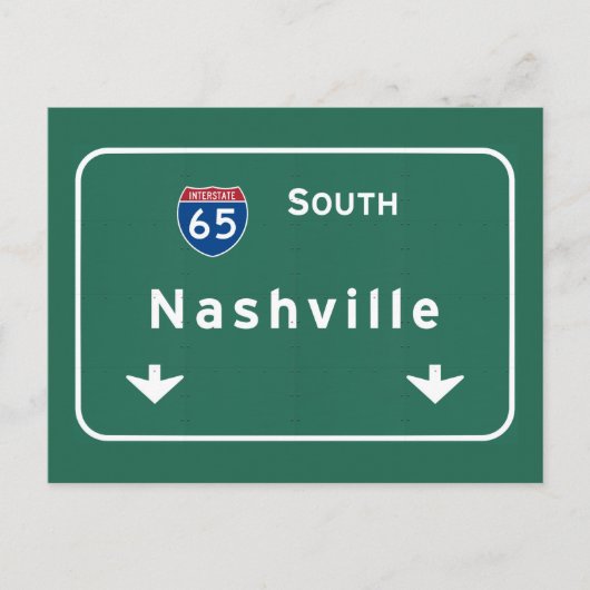 Carte Postale Nashville Tennessee tn Interstate Highway Freeway (Devant)