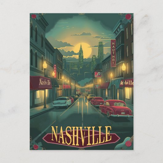Carte Postale Nashville, Tennessee | VINTAGE (Devant)