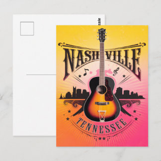 Carte Postale Nashville, TN - Music City USA