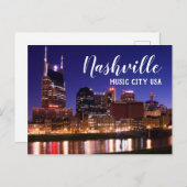 Carte Postale Nashville --- Ville Etats-Unis de musique (Devant / Derrière)