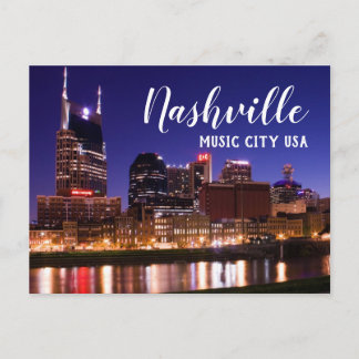 Carte Postale Nashville --- Ville Etats-Unis de musique