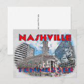 Carte Postale Nashville, Visit Tennessee (Devant / Derrière)