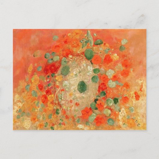 Carte Postale Nasturtiums par Odilon Redon (Devant)