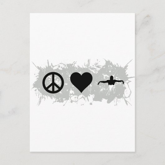 Carte Postale Natation (Devant)