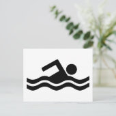 Carte Postale Natation (Debout devant)