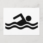 Carte Postale Natation (Devant)