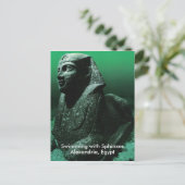 Carte Postale Natation avec sphinx (Debout devant)