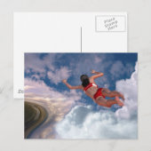 Carte Postale Natation dans le nuage (Devant / Derrière)