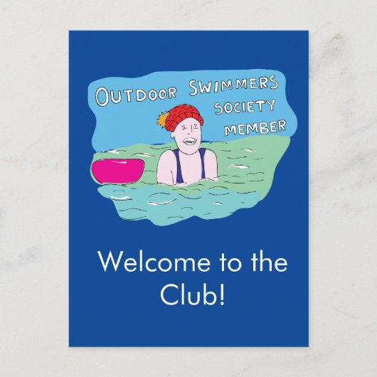 Carte Postale Natation sauvage (Devant)