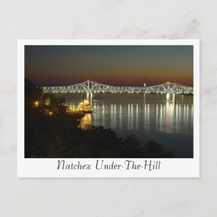 Carte Postale Natchez Under-The-Hill & Bridge