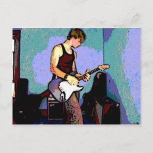 Carte Postale Nate et Guitare