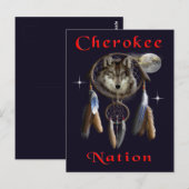 Carte Postale nation Cherokee (Devant / Derrière)