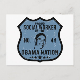 Carte Postale Nation Obama du travailleur social