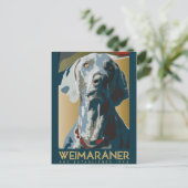 Carte Postale Nation Weimaraner : Weimaraner 1943 (Debout devant)