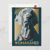 Carte Postale Nation Weimaraner : Weimaraner 1943 (Devant / Derrière)