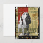 Carte Postale Nation Weimaraner : Weimaraner Vintage ! (Devant / Derrière)