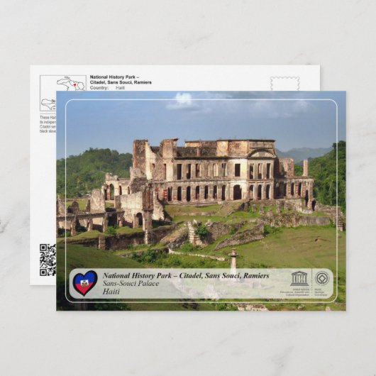 Carte Postale National History Park-Citadel, Sans Souci, Ramiers (Devant / Derrière)