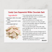 Carte Postale National Peppermint Bark Day | Dec 1st (Dos)