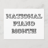Carte Postale National Piano Month (Devant)