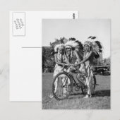 Carte Postale Native American Boys, années 30 (Devant / Derrière)