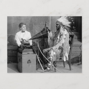 Carte Postale Native American Music, 1915