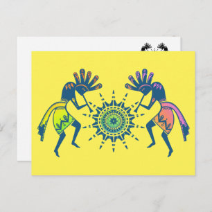 Carte Postale Native Americans Culture - Sun Dancing Kokopelli 5
