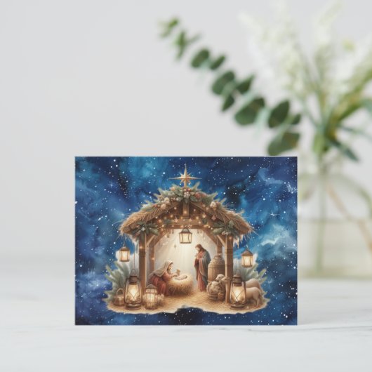 Carte postale Nativité (Debout devant)