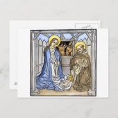 CARTE POSTALE NATIVITÉ (Devant / Derrière)