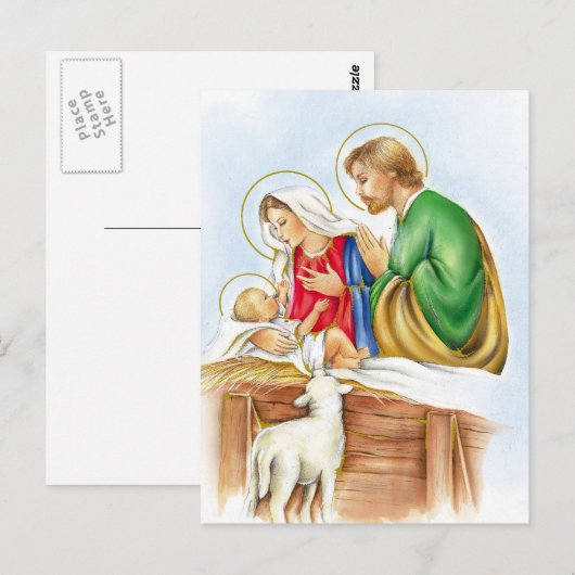 Carte Postale Nativité (Devant / Derrière)
