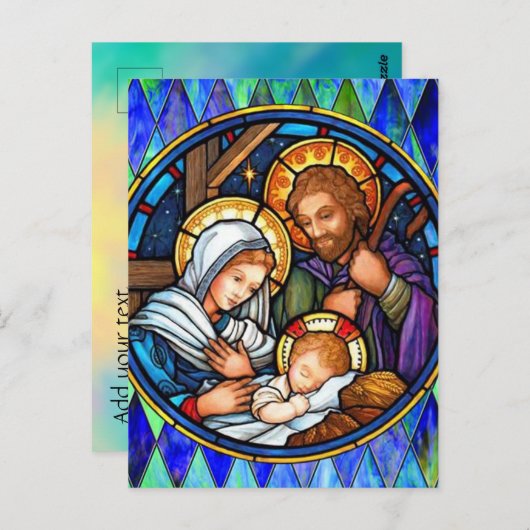 Carte Postale Nativité (Devant / Derrière)