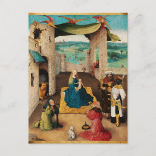 Carte Postale NATIVITÉ, ADORATION DE MAGI par BOSCH Christmas