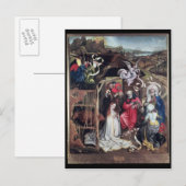 Carte Postale Nativité, c.1425 (Devant / Derrière)