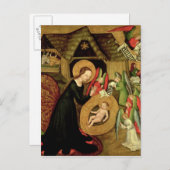 Carte Postale Nativité, c.1425 (Devant / Derrière)