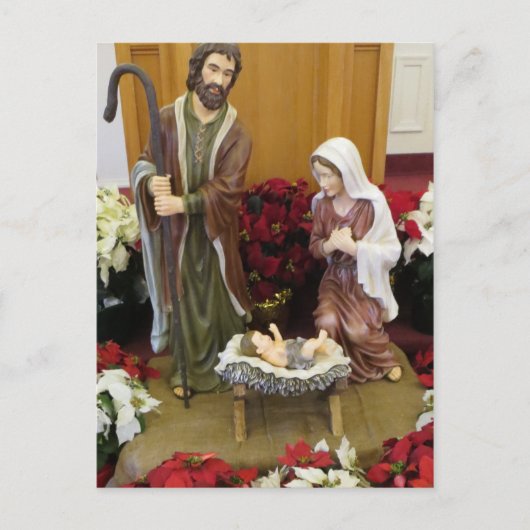 Carte Postale Nativité de l'église (Devant)