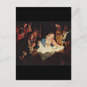 Carte Postale Nativité Gerard van Honthorst