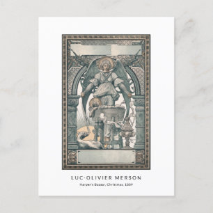 Carte Postale Nativité Jésus Ange de naissance Ange Vintage Noël