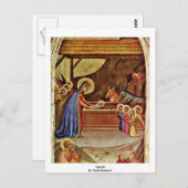 Carte Postale Nativité par Daddi Bernardo (Devant / Derrière)