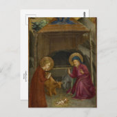 Carte Postale Nativité par Fra Angelico (Devant / Derrière)