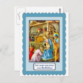 Carte Postale Nativité traditionnelle (Devant / Derrière)