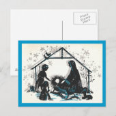 Carte Postale Nativité vintage (Devant / Derrière)