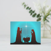 Carte Postale NATIVITY SILHOUETTE & STAR par SHARON SHARPE (Debout devant)