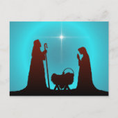 Carte Postale NATIVITY SILHOUETTE & STAR par SHARON SHARPE (Devant)