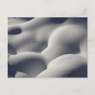 Carte Postale Nature Abstraite des monticules de neige mousseuse