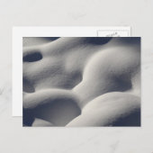 Carte Postale Nature Abstraite des monticules de neige mousseuse (Devant / Derrière)