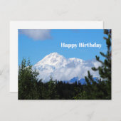 Carte Postale Nature Alaska Denali Scénario Photo Anniversaire (Devant / Derrière)
