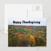 Carte postale NATURE bon thanksgiving (Devant / Derrière)