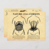 Carte Postale Nature contre Corsets (Devant / Derrière)
